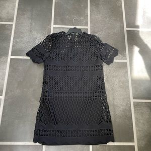 Kendall + Kylie Black Textured Dress